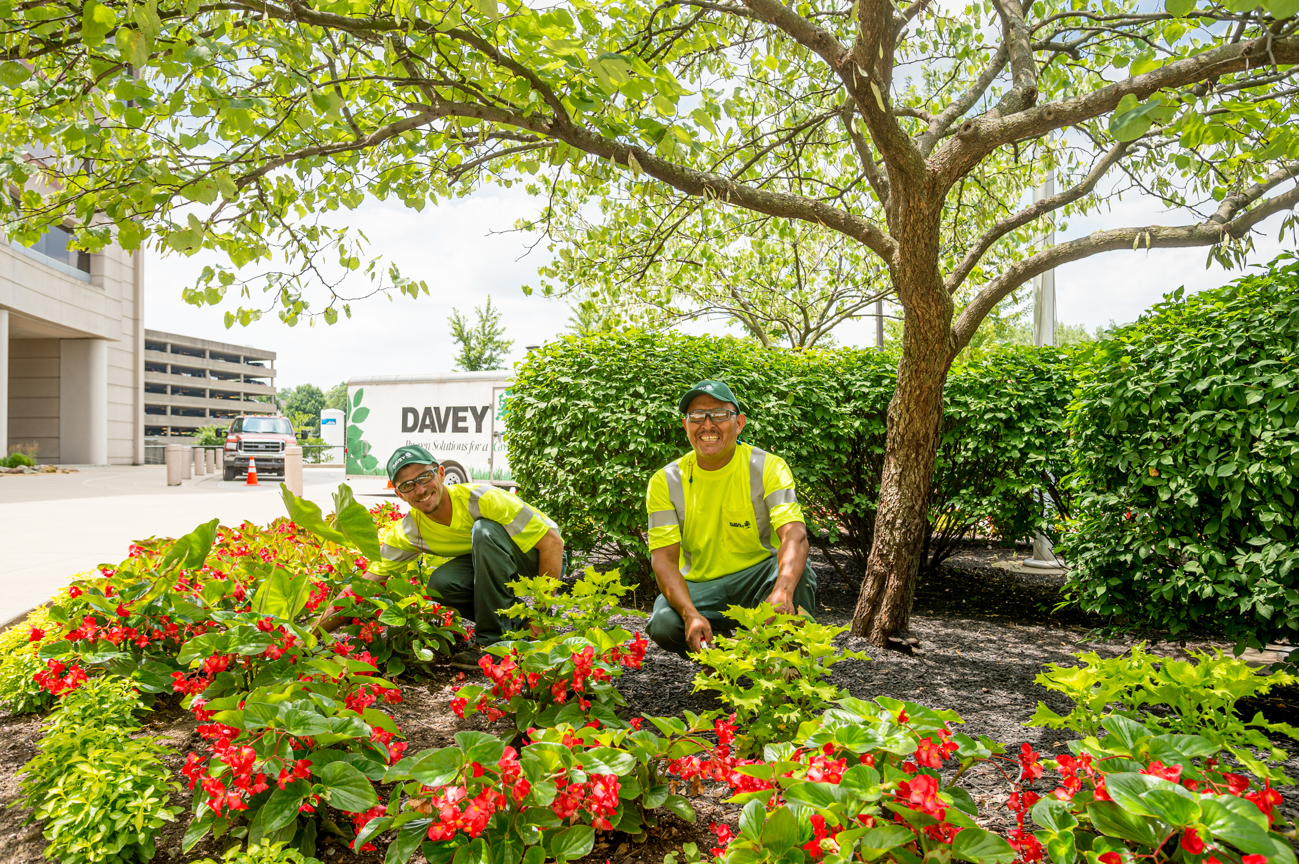 Commercial landscaping shop services