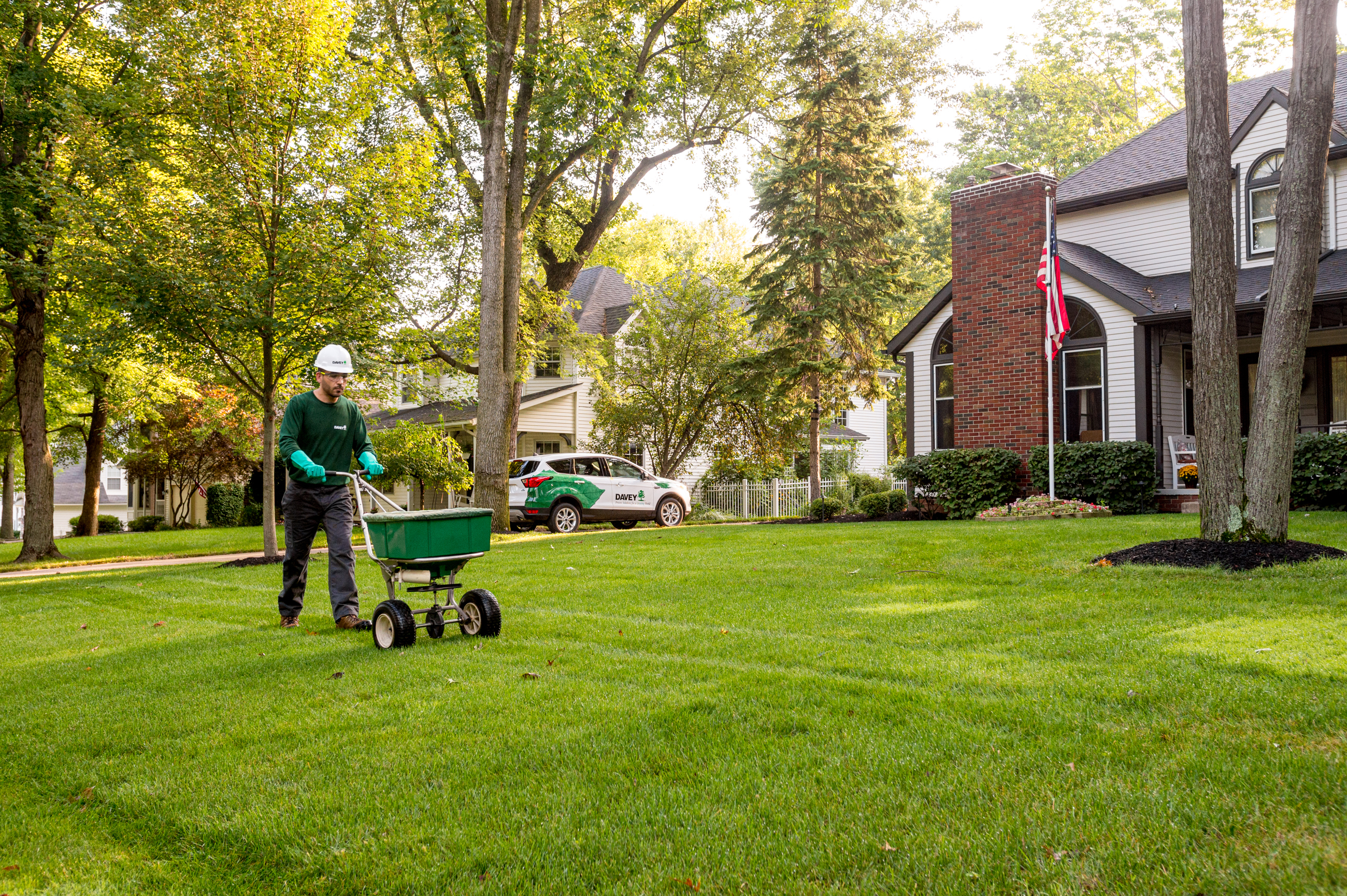 Fertilizing on sale a lawn